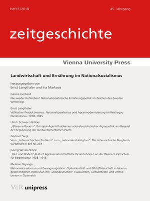 cover image of Landwirtschaft und Ernährung im Nationalsozialismus